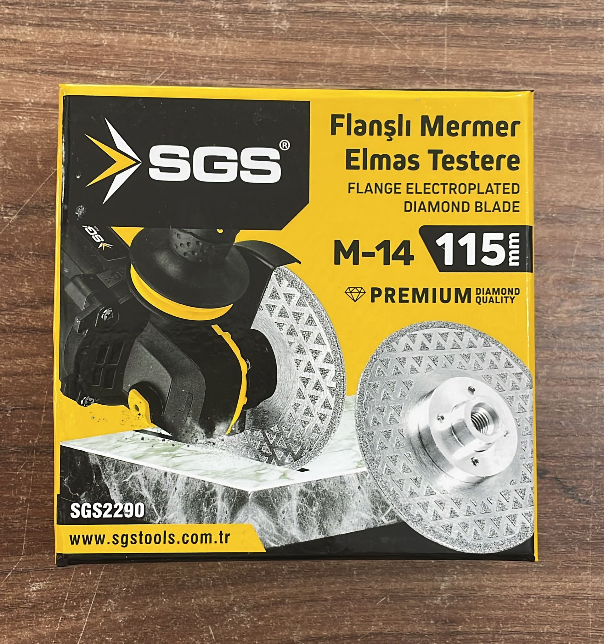 SGS2290 FLANŞLI ELEKTRONİZE ELMAS TESTERE 115 MM/22.23-M14